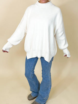 Bookclub Oversized Sweater | Ivory | +Plus Available | RESTOCK