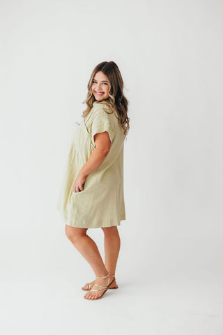 Coastal Core Cotton Dress | Pistachio