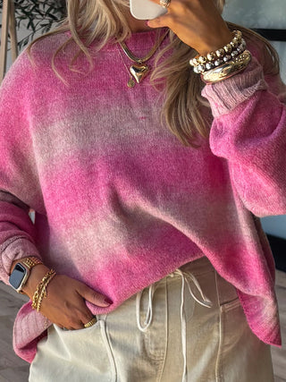 Pink Horizon Ombre Sweater | +Plus Available