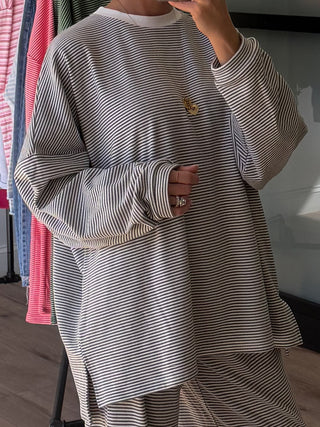 Just Lounging Knit Pullover | Grey | RESTOCK