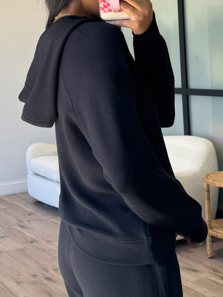 Activate Quarter Zip Hoodie | Black