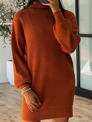 Gia Knit Dress | Rust