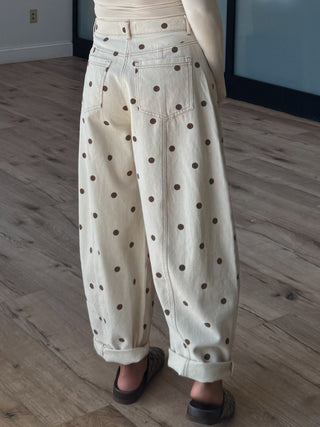 Dottie Barrel Jeans | Brown