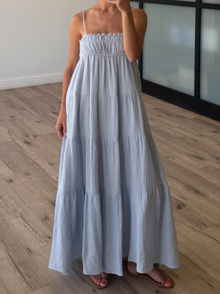 Carried Away Maxi Dress | Light Blue