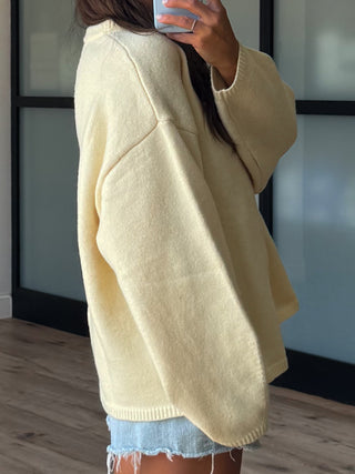 Shaffer Button Cardigan | Buttercream