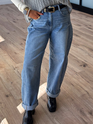 Maddox Barrel Jeans | +Plus Available