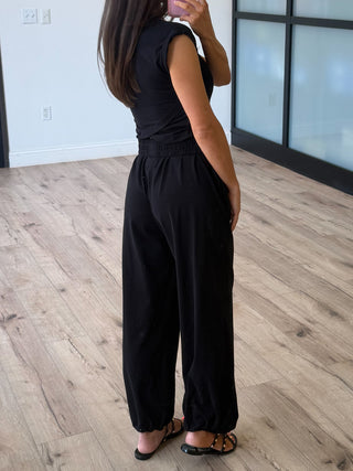 Birdie Crossover Two Piece Set | Black