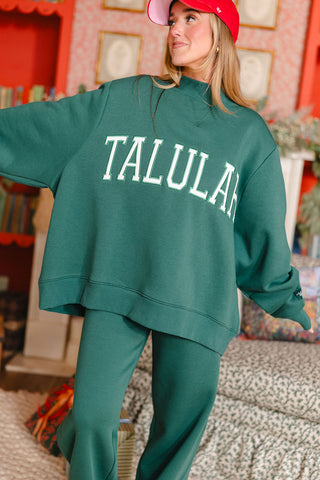 "TALULAH" Mock Neck Sweatshirt | Forest | +Plus Available