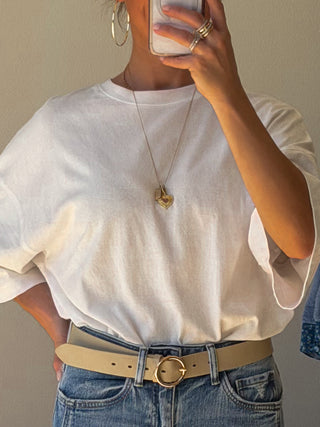 Jude Oversized Tee | White