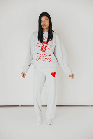 Pixel Heart Graphic Sweatpants | +Plus Available | PRE-ORDER