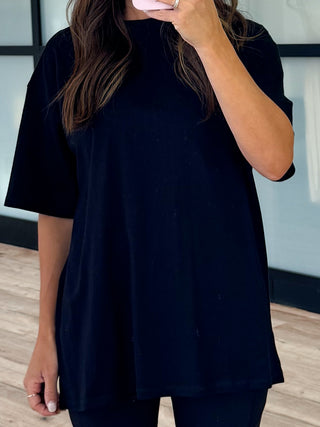 Cool Down Boyfriend Tee | Black