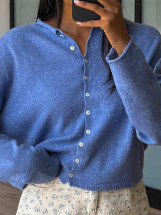 Isla Cardigan | Dusty Blue
