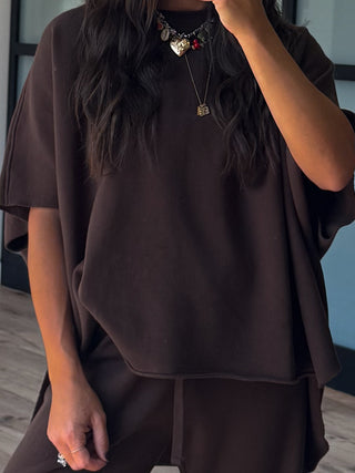 Worn Well Oversized Top | Espresso