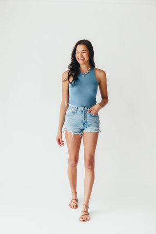 Modest Tank Bodysuit | Slate