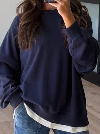 Take Two Layered Pullover | Navy | +Plus Available | RESTOCK