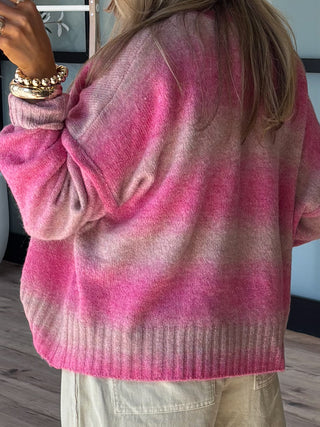 Pink Horizon Ombre Sweater | +Plus Available