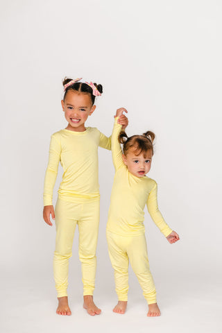 Kids Lemon Pajama Set | Tiny Talulah