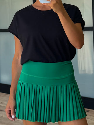 Match Point Pleated Skort | Emerald