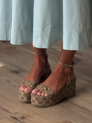 Horsebit Platform Wedge