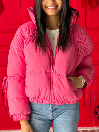 Anchorage Puffer Jacket | Pink