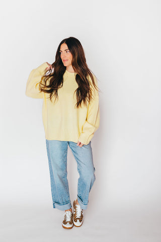 Berkshire Knit Sweater | Lemon