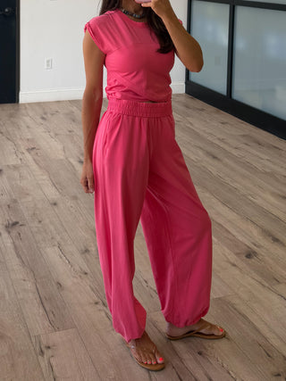 Birdie Crossover Two Piece Set | Watermelon