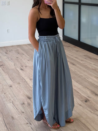Pure Soul Tulip Pants | Dusty Blue