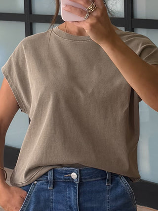 At Home Tee + Shorts Set | Mocha