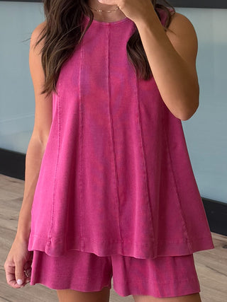 Drift Two Piece Set | Raspberry