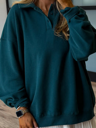 Astor Polo Henley Pullover | Evergreen