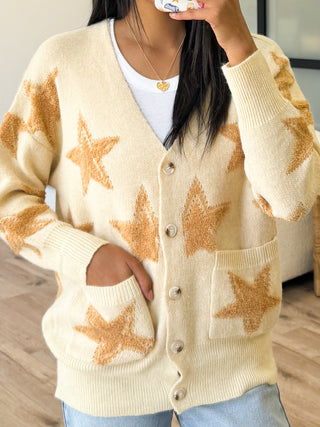 Morningstar Button Cardigan | Eggnog | FINAL SALE