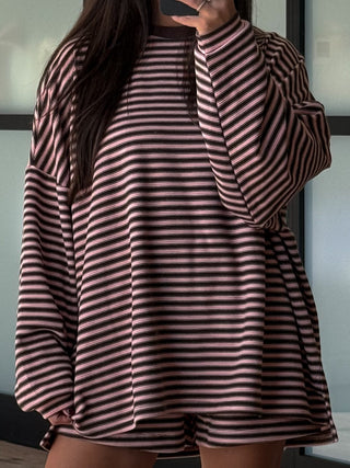 Cozy Era Knit Pullover | Chocolate Blush | RESTOCK