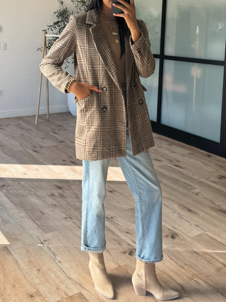 Milani Plaid Blazer