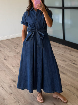 Genevieve Denim Shirt Dress