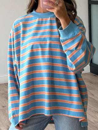 Kayda Stripe Long Sleeve | Coral Coast