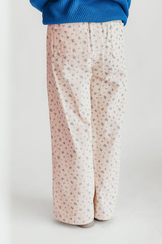 Prairie Floral Wide-Leg Pants | Blue | +Plus Available