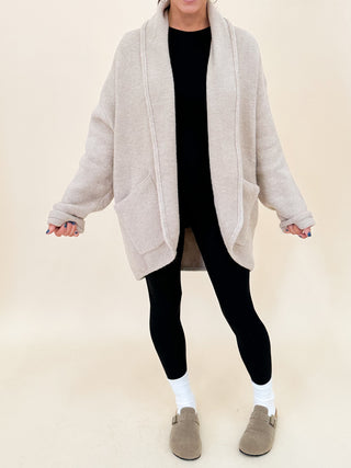 Layover Cocoon Cardigan | Mocha | +Plus Available | RESTOCK