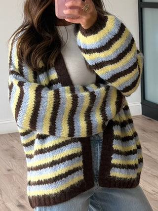 Wrap Around Cozy Knit Cardigan | Sky Cafe | +Plus Available