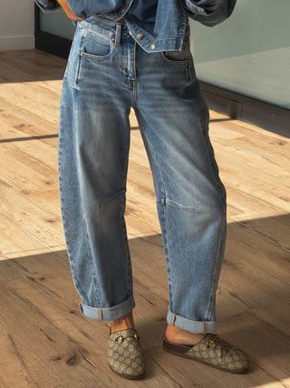 Maddox Barrel Jeans | +Plus Available | RESTOCK