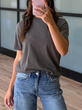 Double Time Tee | Charcoal