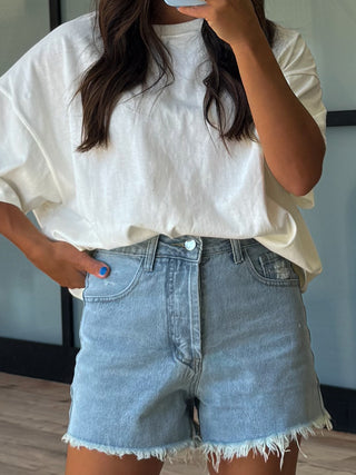 Westport Oversized Tee | Cream