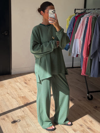 Just Lounging Knit Pullover | Cypress Green