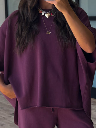 Worn Well Oversized Top | Plum