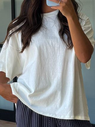 Westport Oversized Tee | Cream