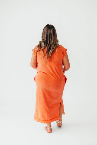 On The Go Midi Dress | Coral