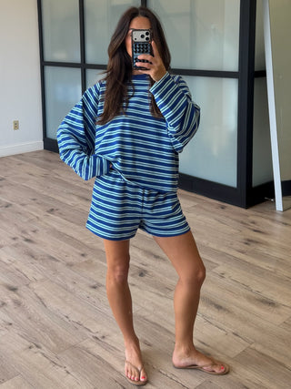 Perfectly Aligned Raglan Pullover | Bluewater