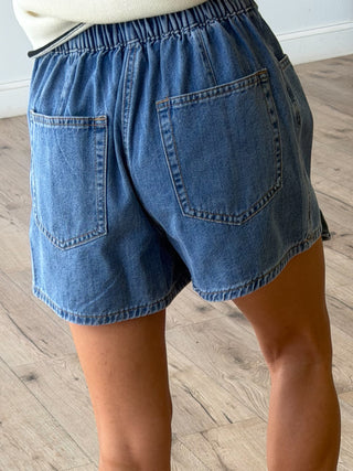 Nikki Denim Wrap Skort | +Plus Available