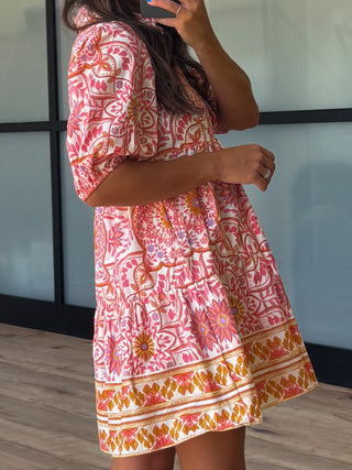 Malia Floral Puff Sleeve Dress
