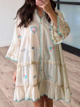 Paraiso Embroidered Dress