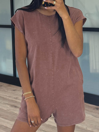 Let It Go Romper | Clay